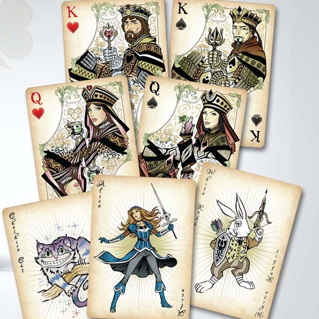 Cartamnundi, alice do país das maravilhas, alice no país das maravilhas,  baralho de poker, 54 jogo